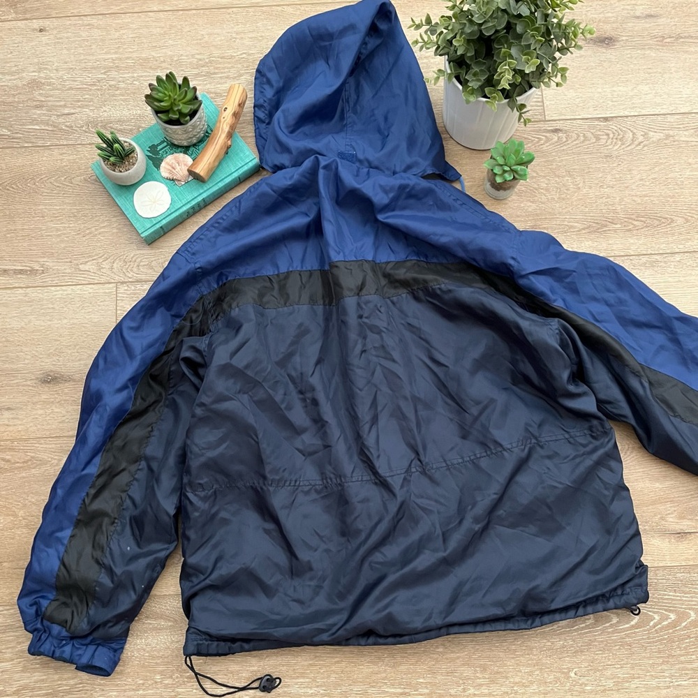 Punto uno sports wear club blue raincoat with mesh hood